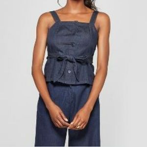 MOSSIMO button up tank and pants